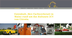 Desktop Screenshot of entenkult.de